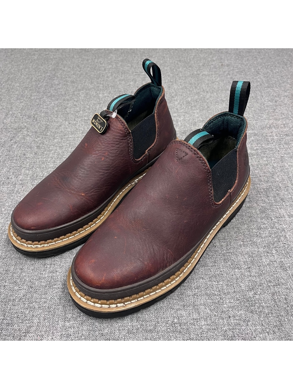Georgia Giant Romeo Women's Slip On Work Shoe/Boot, 9.5 Brown